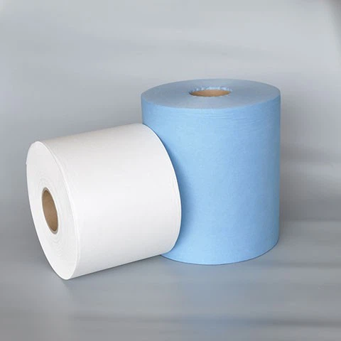 Blue Friction Woodpulp Spunlace Roll